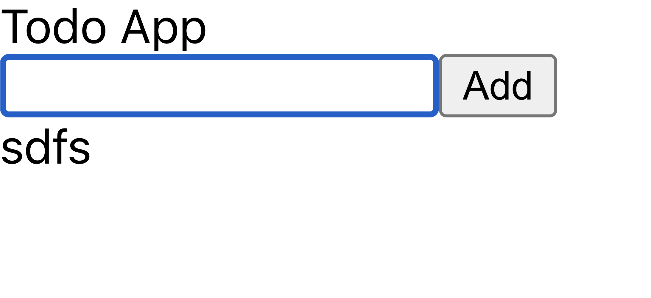 todo app screen shot